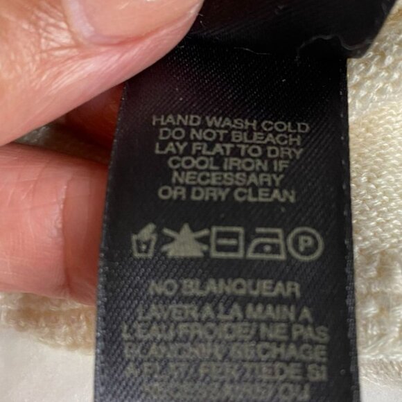 Liz Claiborne Vtg. Ivory Crochet Collar Sweater and Sleeve  Size 3X Cottage Y2K - Picture 6 of 11